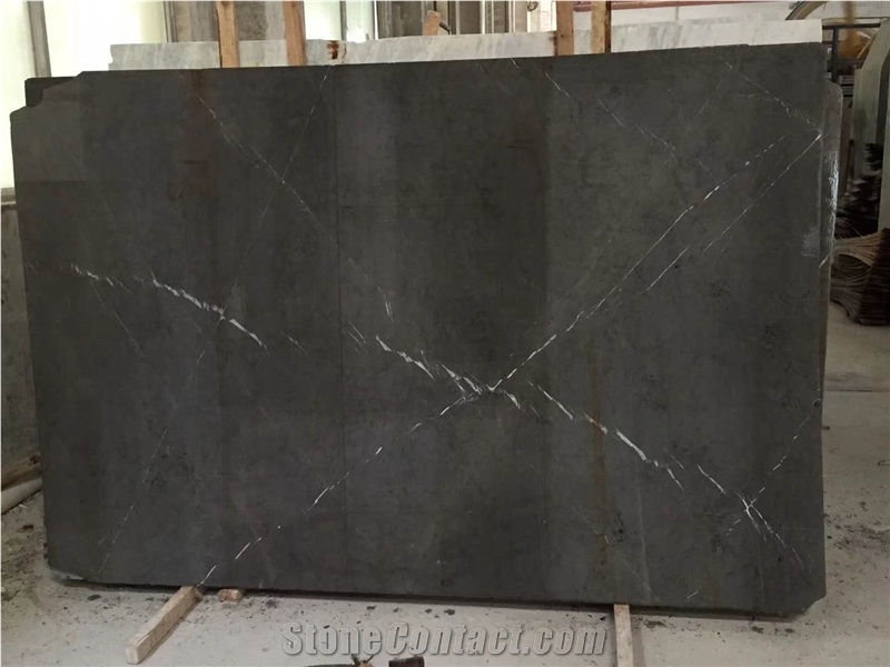 Pietra Grey Marble Slabs Wall Tiles