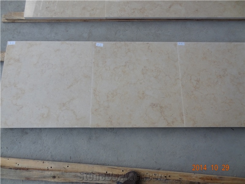 Sunny Beige Marble Slabs Floor Tiles
