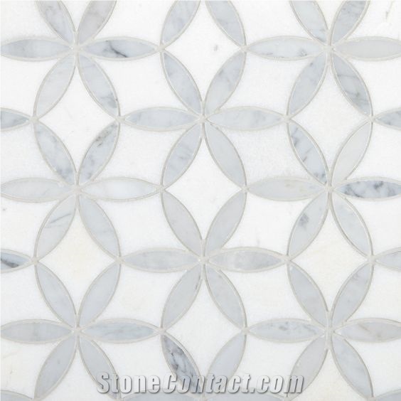 Waterjet Marble Pattern Wall Mosaic