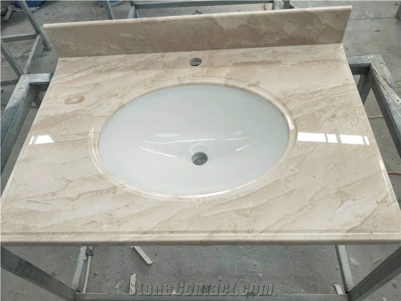 White Marble Bathroom Countertops Vanity Tops