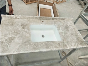 White Marble Bathroom Countertops Vanity Tops