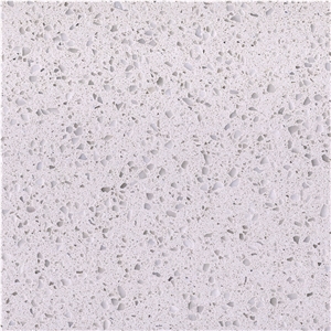 White Large Particles Vemy Quartz Stone