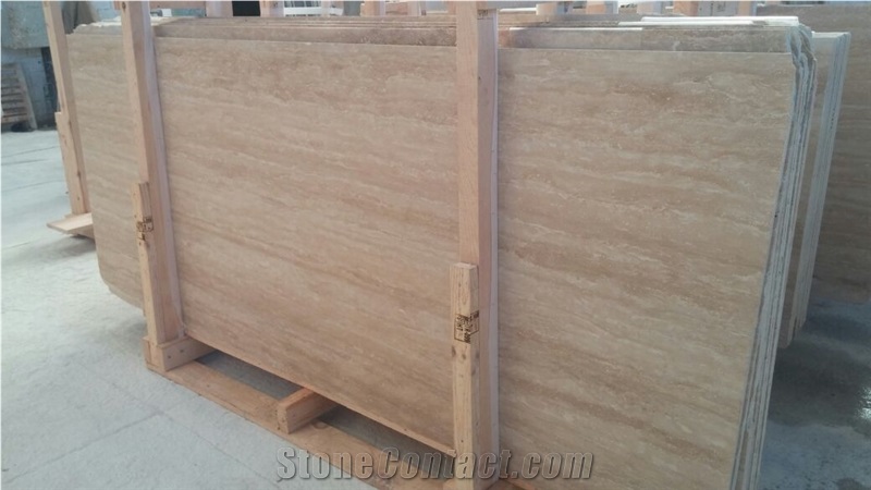 Ivory Vein Cut Travertine Tiles and Slabs