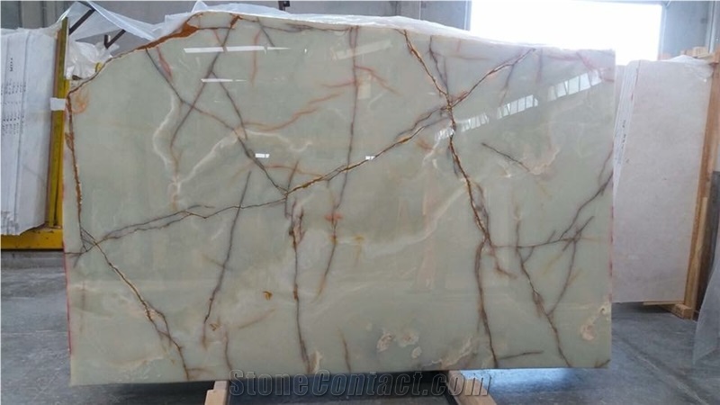 Lucra Green Onyx Tiles and Slabs