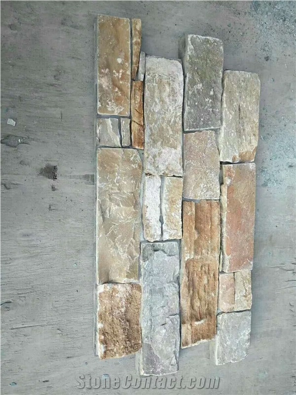 Rusty Grain Stacked Stone Veneers Wall Cladding
