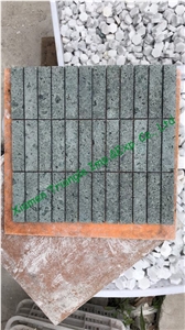 China Green Sukabumi Stone Mosaic Tiles
