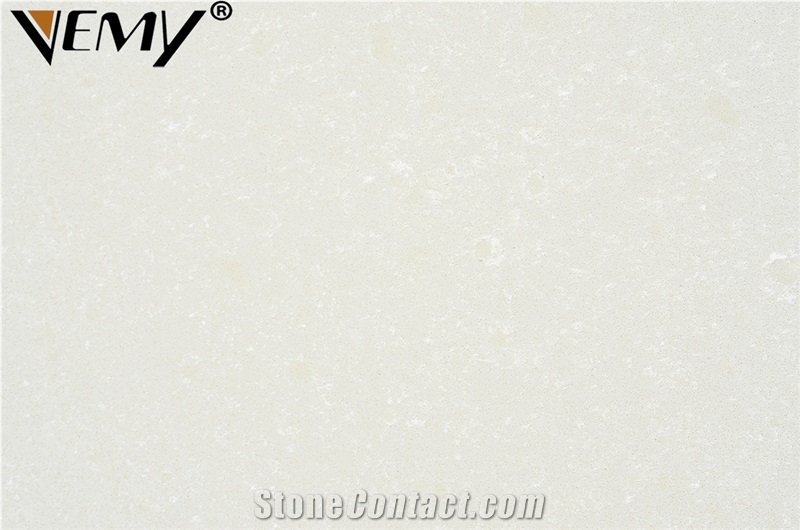 17228 Well Polished Vemy White Pure Quartz Slabs