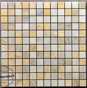 23x23 Yellow Natural Stone Mosaic