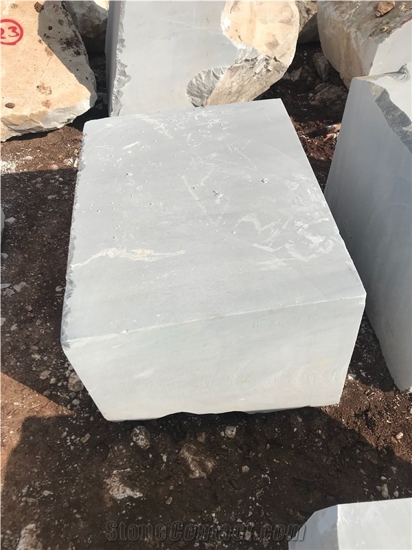 Aegean Semi White Marble Block