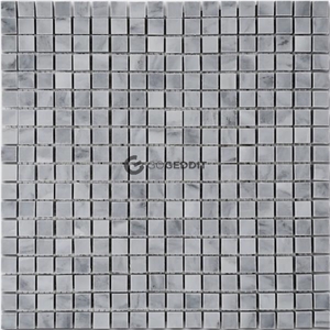 Bardiglio Gray 5/8" X 5/8" Square Honed Mosaic