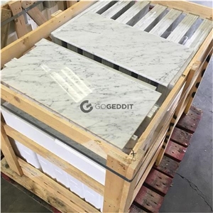 Bianco Carrara Marble Tile 12x24 Polished