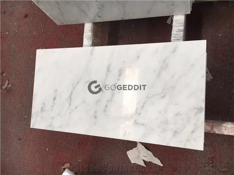 Bianco Carrara Marble Tile 12x24 Polished