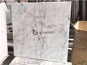 Carrara Bianco Marble Floor Tile Honed 12x24