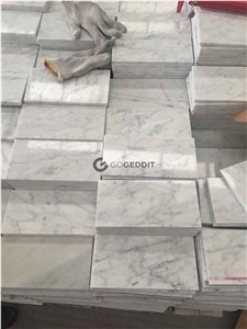 Carrara Bianco Marble Subway Tile Polished 3x6"