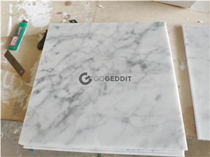 Carrara White 6x6 Honed Marble Subway Wall Tile