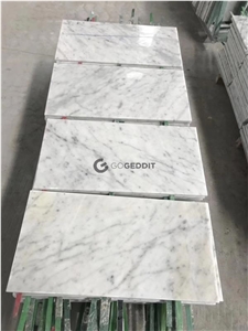 Carrara White Honed 3x6" Marble Subway Wall Tile