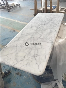 Carrara White Square Marble Table Top