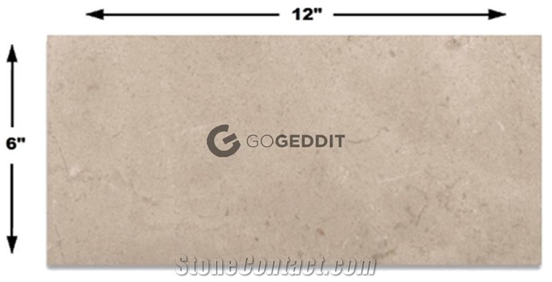 Crema Marfil Polished Marble 6x12" Subway Tile