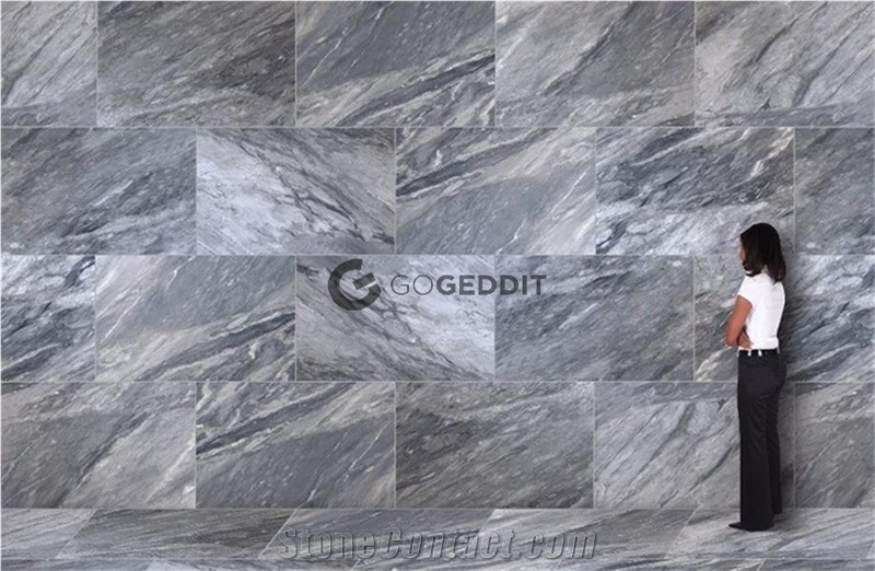 Italian Bardiglio Gray Carrara Marble Wall Tile