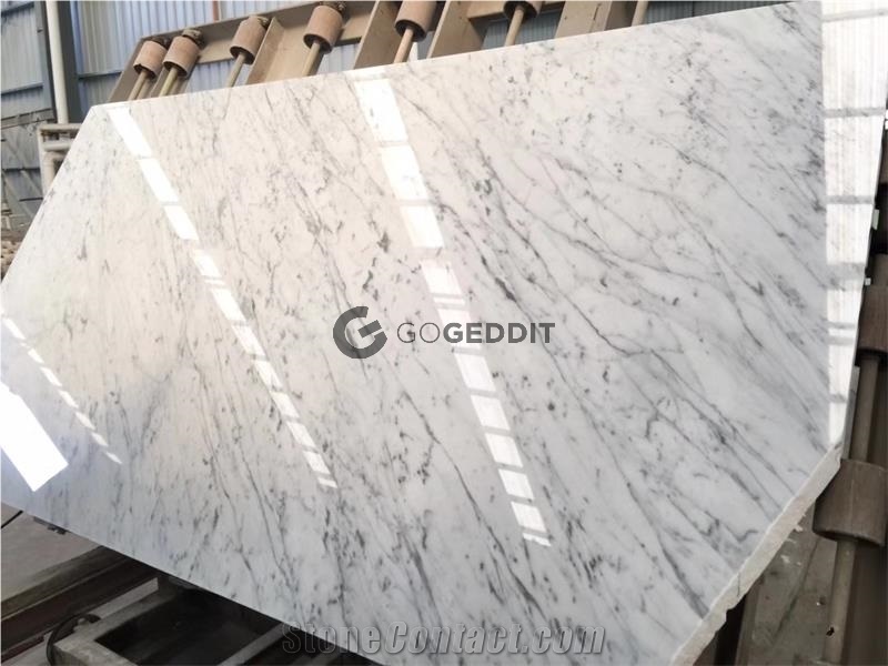 Italian Carrara White Marble Stair Steps