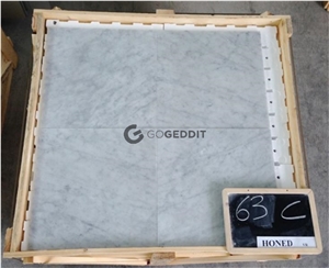 Italy Carrara White Marble Tile 18x18 Honed