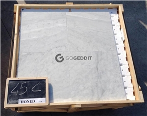 Italy Carrara White Marble Tile 18x18 Honed