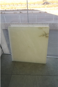 Alabaster with Glass Composite Stone Panels
