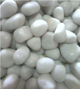 White Color Rock Pebble Stone for Garden Decor