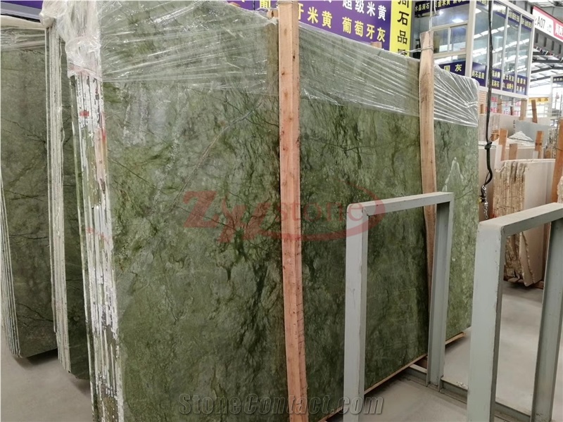 Apple Green,Verde Ming Marble Slabs for Wall Tile