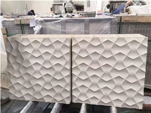 Blank Design Han White Marble Cnc Carving Tile