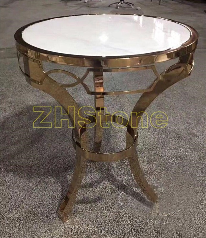 Calacatta Carrara White Marble Table Simple Design