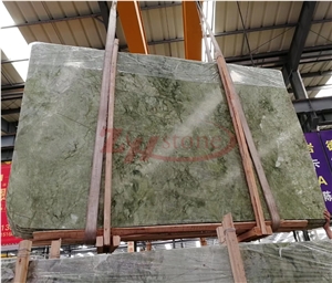 Dandong Green Marble Slabs, Green Agate Marble Tiles