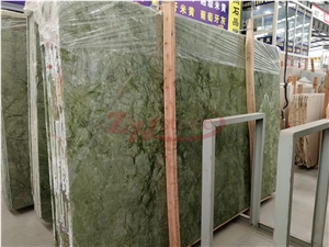 Dandong Green Marble Slabs, Green Agate Marble Tiles