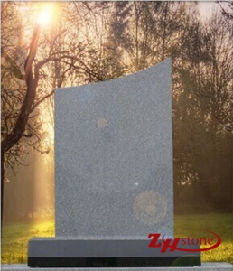 Dog Angle White Marble Engraved Headstones