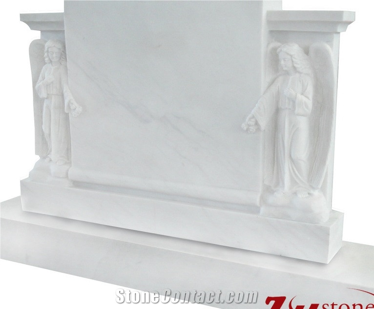 Flat Top Side, Angel Carving Columns Monuments