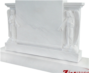 Flat Top Side, Angel Carving Columns Monuments
