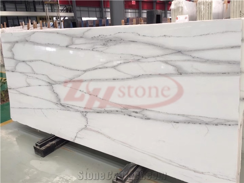 Lincoln White Marble Thin Laminated Panels