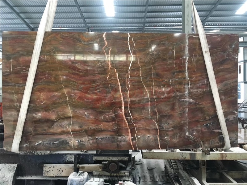 Louis Agate,Red Louis Agate Slabs Hotel Project