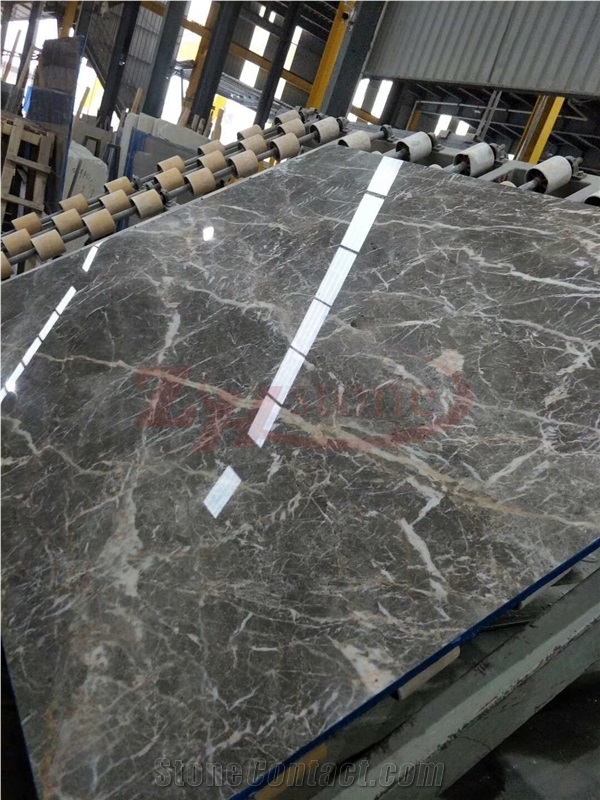 Pascal Gray Marble ,New Fior Di Pesco Marble Slabs