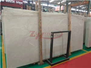Pure Royal White Onyx Slabs Building Materials