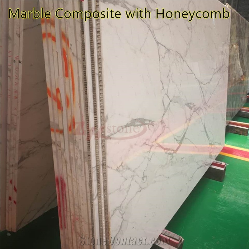 White Cristallo Quartzite Honeycomb Panels