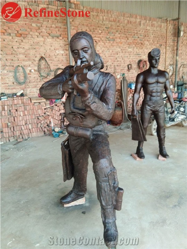 China Supplier Bronze Solider Statue