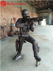 China Supplier Bronze Solider Statue
