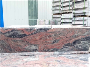 China Multicolor Red Granite Kerbstone