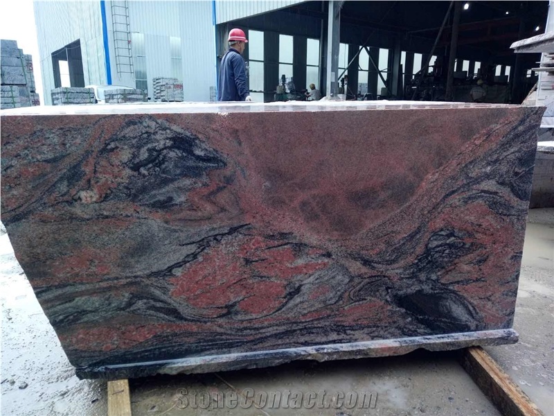 China Multicolor Red Granite Slabs
