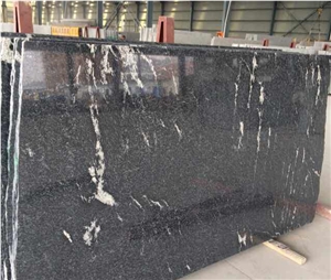 China Snow Grey Granite Block, River Black Granite