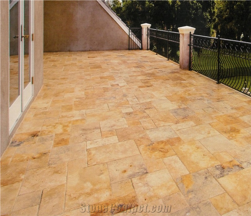 Country Classic Rainbow Travertine French Pattern Tile