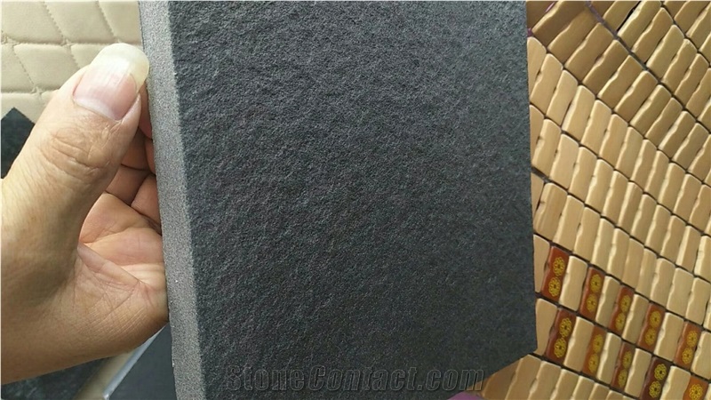 Absolute Black Granite Flamed Flooring Tiles,Paver