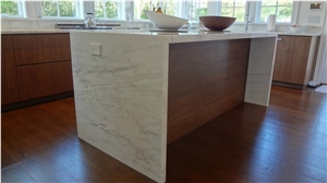 Eastern White Marble Kitchen Countertop