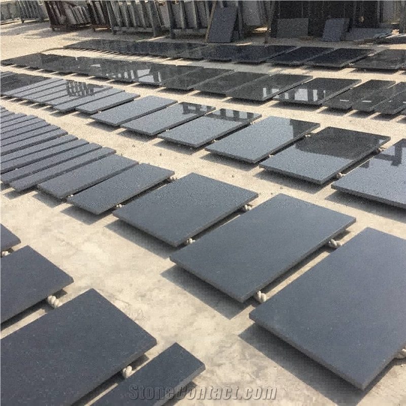 G332 New Dark Grey Granite Tiles Beidaqing Black